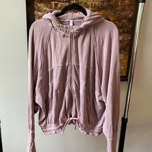 Free People Movement, Size L, Mauve Zip-up Hoodie
